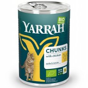 Bio Bröckchen Huhn 405g Katze Nassfutter Yarrah